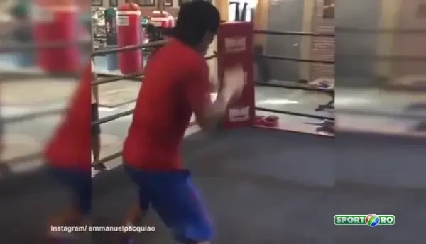 Viteza FABULOASA pentru Pacquiao inainte de meciul cu Mayweather