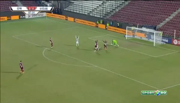 Eliminare pentru CFR si penalty ratat U Cluj