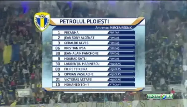 Echipe Petrolul - Steaua