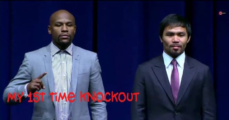 Prima confruntare oficiala intre Mayweather si Pacquiao! Vezi momentul intens dintre cei doi - VIDEO_8