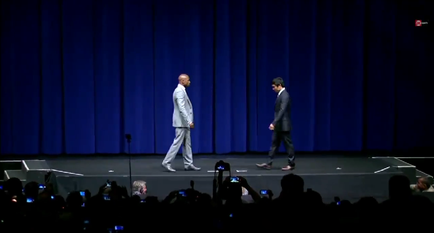 Prima confruntare oficiala intre Mayweather si Pacquiao! Vezi momentul intens dintre cei doi - VIDEO_11