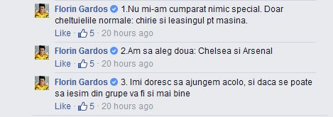 Gestul senzational al lui Gardos pe Facebook! A stat doua ore cu fanii si a raspuns la sute de intrebari_2