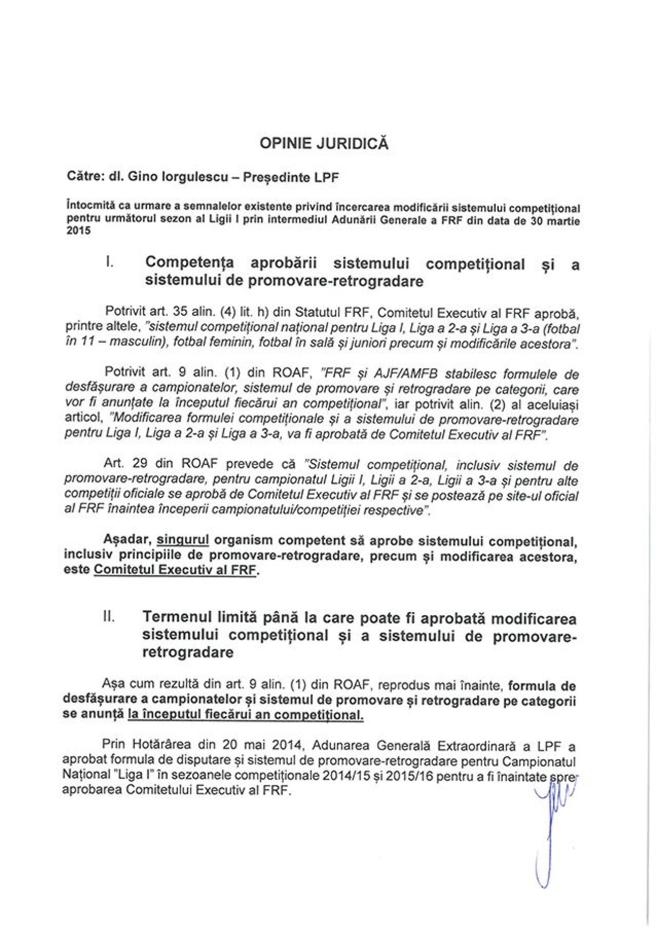 Ruperea contractului pentru drepturile TV si chiar plangere penala pentru abuz cu sanctiuni de pana la 7 ani de inchisoare. SCRISOAREA de avertisment trimisa de LPF catre Federatie, daca vor sa schimbe Liga I_1