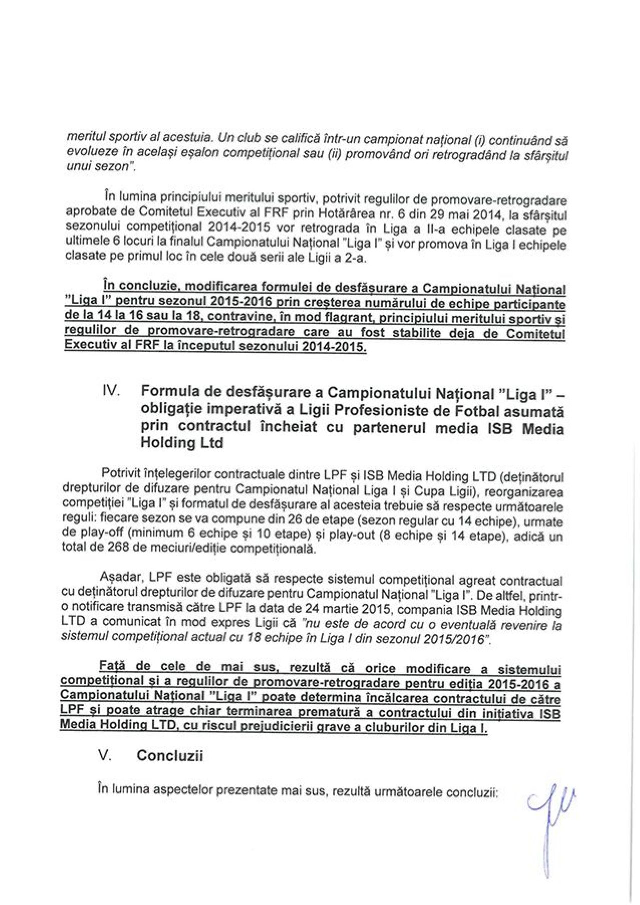 Ruperea contractului pentru drepturile TV si chiar plangere penala pentru abuz cu sanctiuni de pana la 7 ani de inchisoare. SCRISOAREA de avertisment trimisa de LPF catre Federatie, daca vor sa schimbe Liga I_3