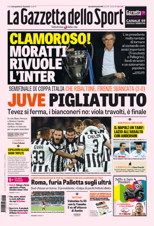 REVOLUTIE LA INTER. Gazzetta dello Sport: Moratti vrea sa puna din nou mana pe club si aduce nume uriase