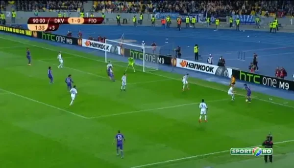Dinamo Kiev 1-1 Fiorentina | Pustiul Babacar da lovitura cu o executie acrobatica in minutul 90+2