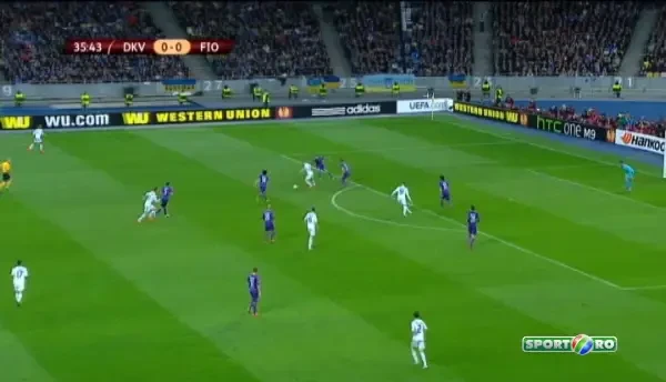 Dinamo Kiev 1-0 Fiorentina | Jermain Lens inscrie cu ajutorul unei devieri, Neto nu are nicio sansa