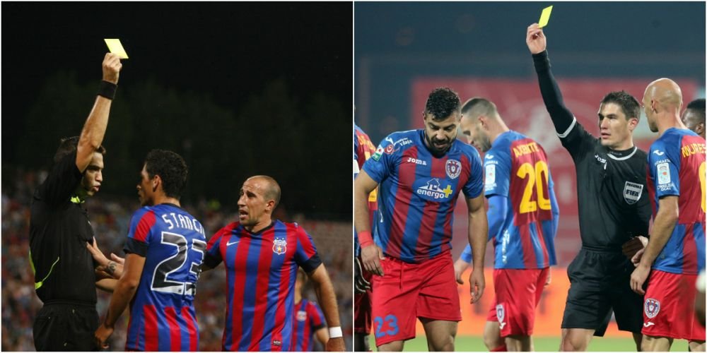 Cod galben de suspendare | Steaua si ASA pot ramane fara cei mai importanti titulari la meciul direct, 13 jucatori sunt la limita