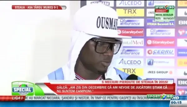 SHOW Ousmane N Doye: Meciul asta a fost ca piesa Andrei - avion de hartie! Am jucat intr-un picior, a fost un antrenament! VIDEO