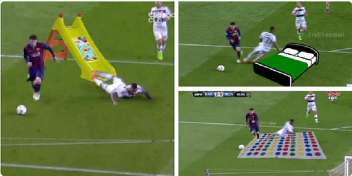 Cazatura lui Boateng, cel mai bun motiv de glume azi pe net! Declaratia serii: Bine ca nu joaca la Dinamo, il dadeau sigur afara :)