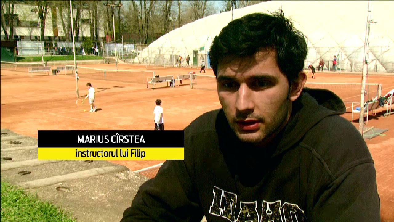 MINUNEA BLONDA din tenisul romanesc. La 14 ani ii calca pe urme lui Ilie Nastase si e olimpic la scoala:
