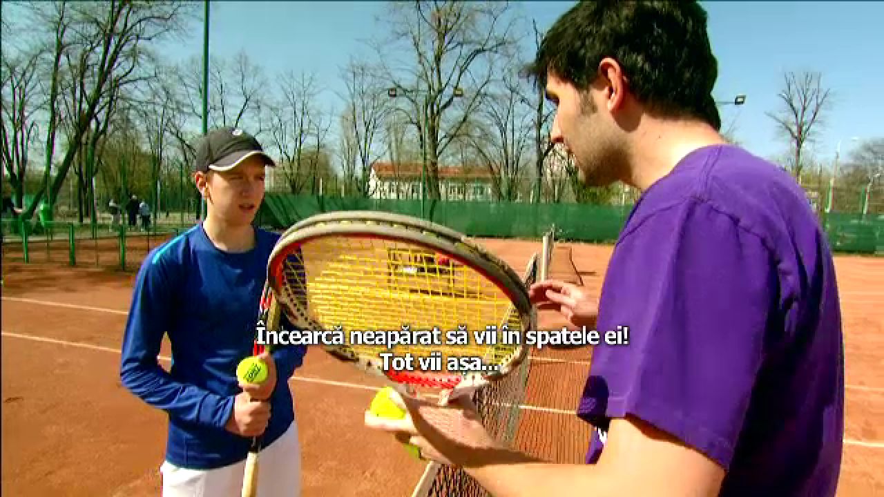 MINUNEA BLONDA din tenisul romanesc. La 14 ani ii calca pe urme lui Ilie Nastase si e olimpic la scoala: