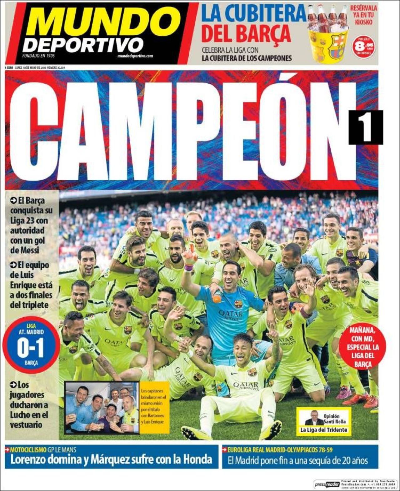 Presa din Spania EXULTA dupa ce Barca a castigat un nou titlu! Ziarul AS a 'uitat' iar de rivala lui Real! :) FOTO_5