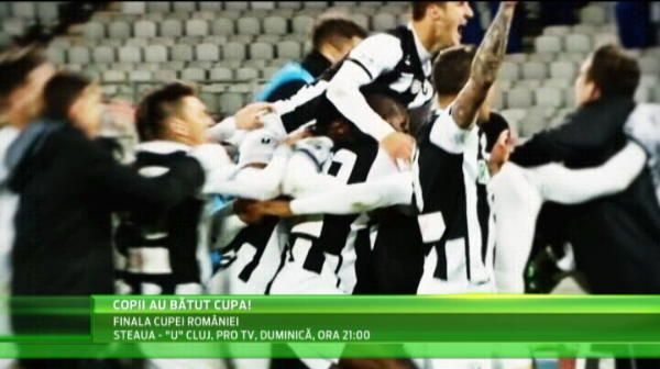 Copiii si-au ales jucatorii pe care sa-i duca in teren la finala Steaua - U Cluj,&nbsp; duminica de la 9 seara, la pro TV! VIDEO