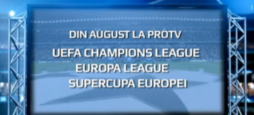 Din august, UEFA Champions League se intoarce la ProTV, alaturi de Europa League si Supercupa Europei. Bucurati-va de fotbal!