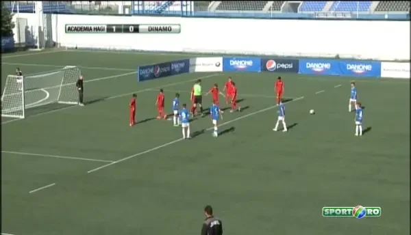 ACADEMIA HAGI 2-0 DINAMO: Leonard Rotari marcheaza cu un sut superb