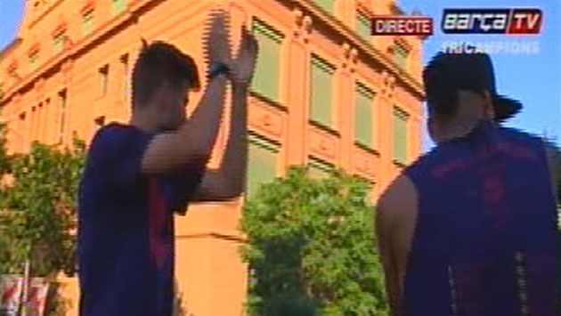 VIDEO Peste 100.000 de oameni au iesit in strada pentru Barcelona! Festivitate GRANDIOASA pentru trofeul 5 in Champions League! _2