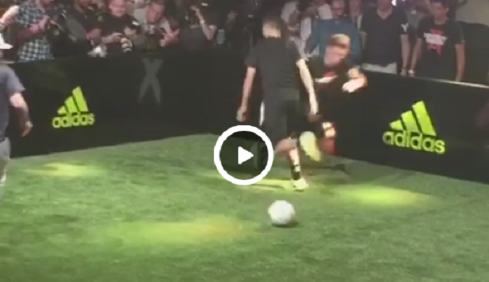 Hoop :) Baiatul de 17 ani al lui Zidane l-a umilit pe Ander Herrera la un joc demonstrativ! Culmea, Luca este portar VIDEO