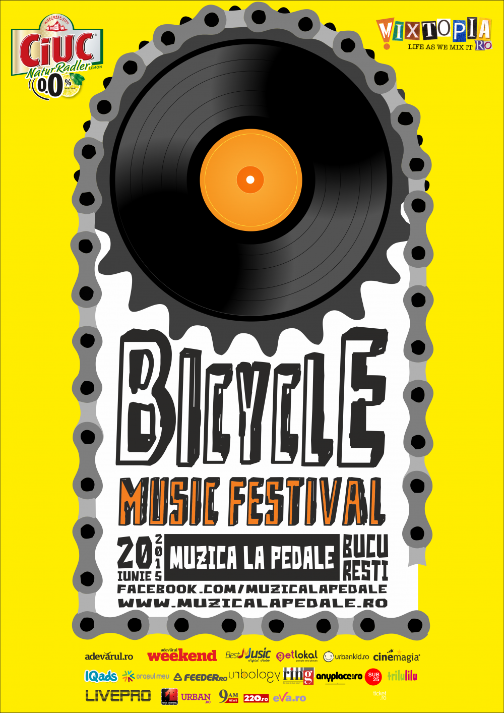 (P) Bicycle Music Festival, altfel de activitate, altfel de festival! Cum va arata cel mai tare eveniment unde oamenii sunt energia