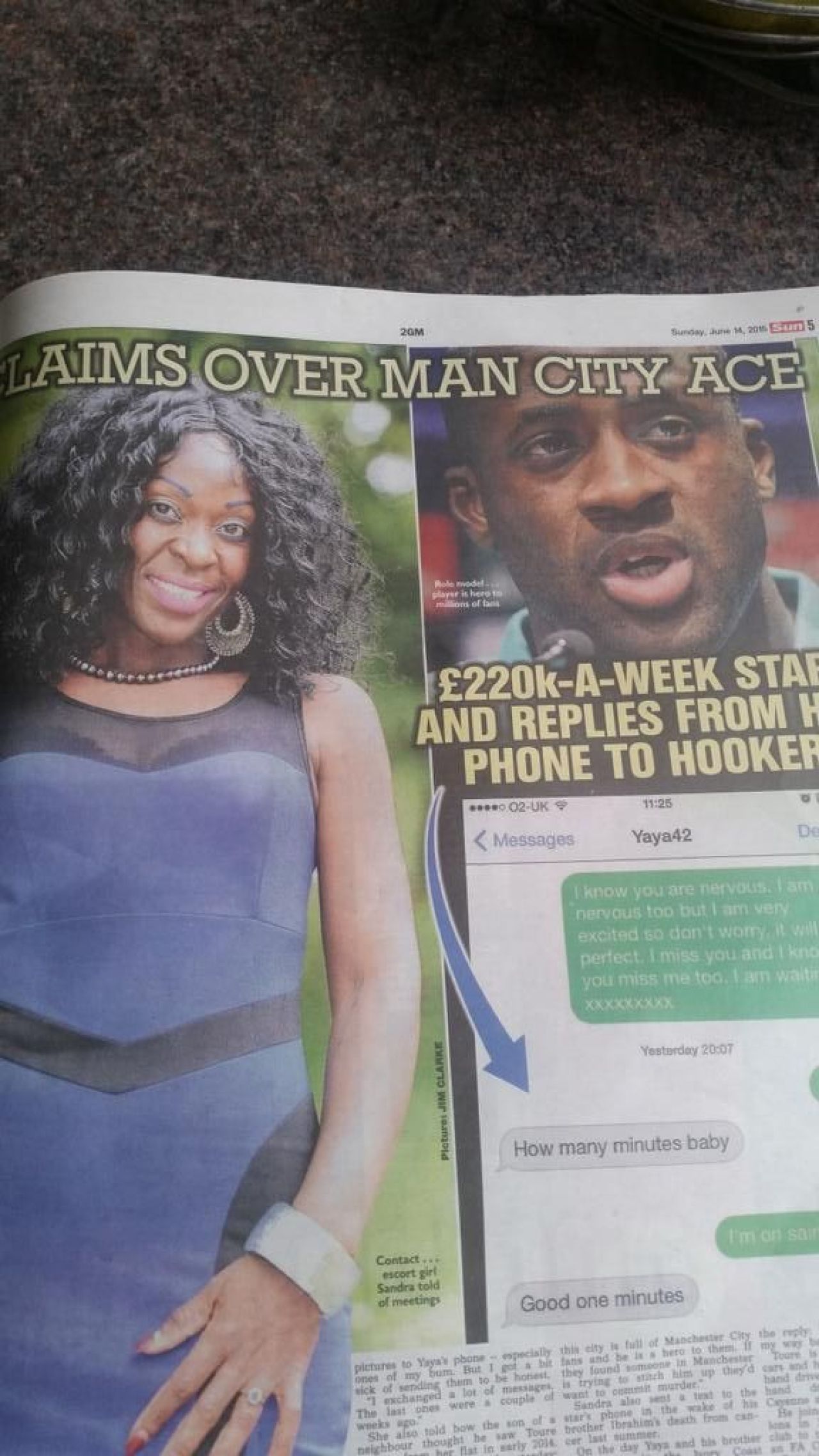 Scandal monstru la Manchester City! Yaya Toure, prins de sotie cu o prostituata. Cat cat o platea pe ora jucatorul cu unul dintre cele mai mari salarii din lume_1