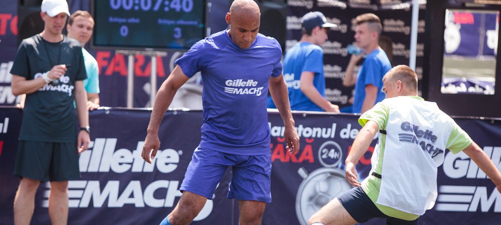 (P) Afla cum a fost la maratonul de fotbal fara rosu din Iasi, unde Costel Galca a facut spectacol!_3
