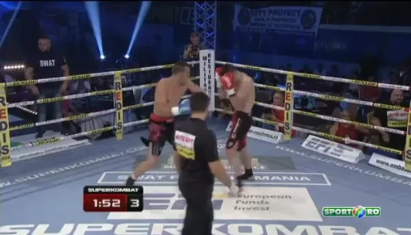 SuperKombat New Heroes | Alin Maurer a castigat tot la decizie duelul cu Adrian Rosca