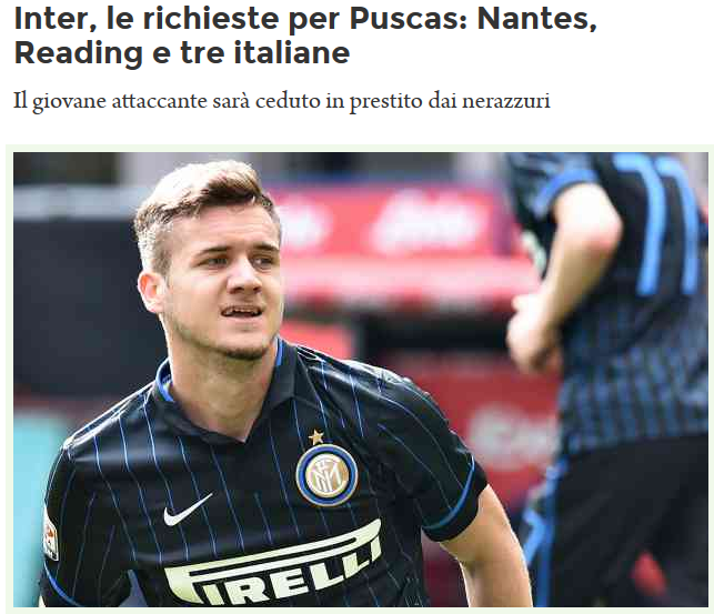 Mancini isi face planuri de viitor cu Puscas. Il da sub forma de imprumut pentru a se baza pe el la anul. Are 5 OFERTE OFICIALE