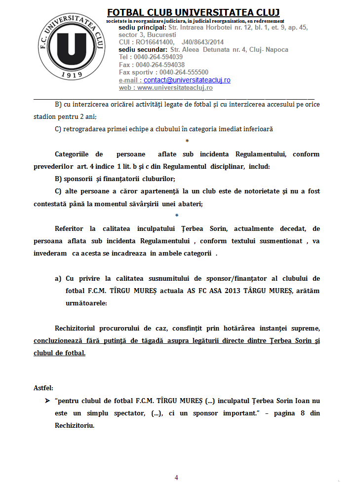 ASA-ul se apara, dupa ce o echipa de traditie a cerut Federatiei sa retrogradeze vicecampioana! Ce spun muresenii_5