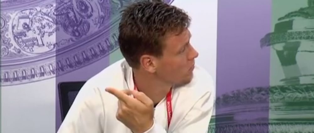 Asta face misto de mine? Moment incredibil la Wimbledon. Ce a patit acest jucator dupa meci. VIDEO