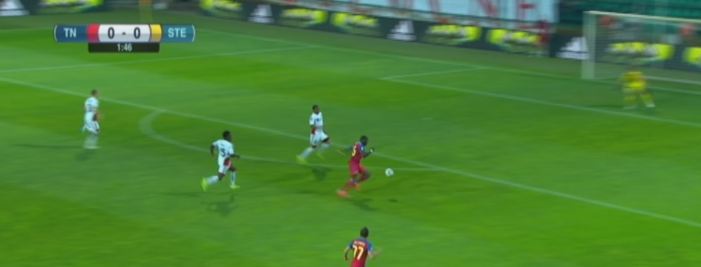 VIDEO! Primul sut trimis de Tade la Steaua s-a dus in STRATOSFERA! :) Vezi prima ocazie a francezului