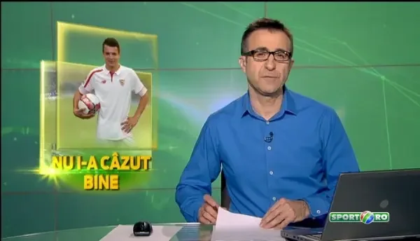 Parca l-au luat pe Tamas :) Ucrainianului Konoplyanka i s-au taiat picioarele la prezentarea de la Sevilla si a starnit rasete: VIDEO