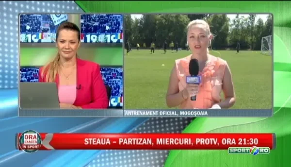 Imagini antrenament Steaua, cu o zi inaintea duelului cu Partizan | Steaua - Partizan e LIVE la ProTV, miercuri, 21:30