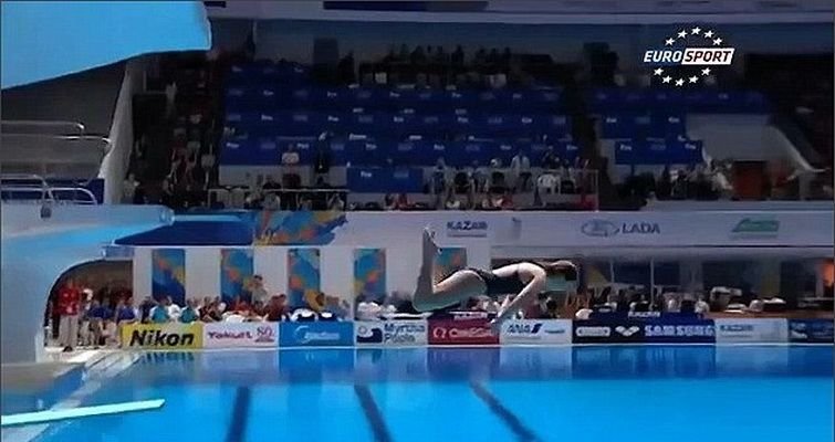 Cum s-a facut de ras o sportiva la Mondialele de Natatie: nota ZERO pentru o saritura absolut comica! VIDEO_5