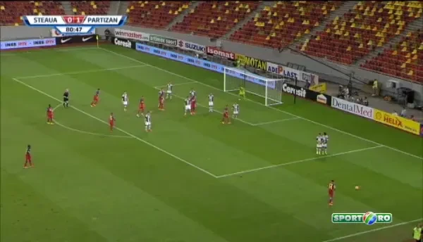 VIDEO EXCLUSIV! Dramatism urias pe National Arena! Reactia lui Gigi Becali la golul lui Varela cu Partizan! Ce a facut IMEDIAT