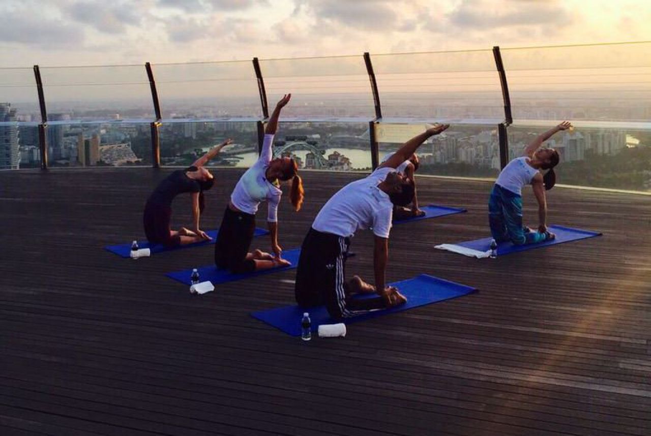 Yoga like a boss :) Ipostaza uimitoare in care a fost surprinsa Serena Williams la cateva zile dupa ce au aparut imaginile cu Simona in Singapore_3