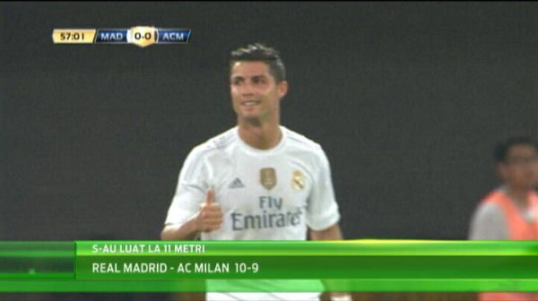 NEBUNIE la penalty-uri intre Real si Milan! Un pusti de 16 ani a decis meciul. Ce s-a intamplat