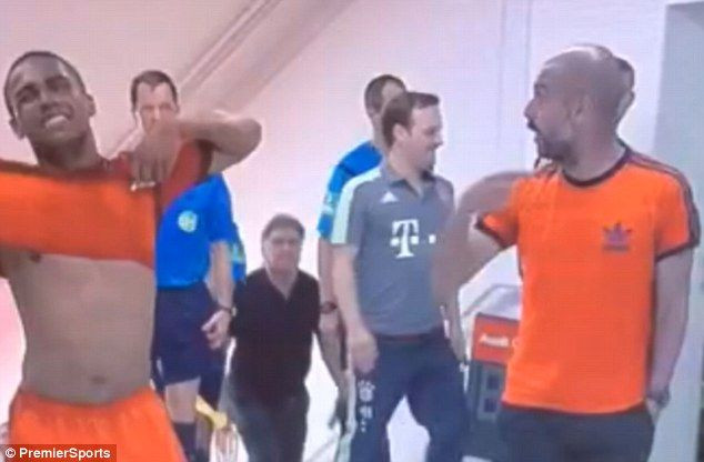 Scandal la vestiar cu Guardiola! A sarit la un jucator de la AC Milan la pauza meciului cu Bayern. Ce s-a intamplat_2