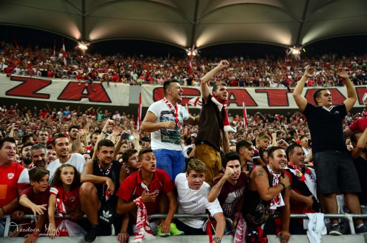 Un derby aprins doar in tribune! Cum s-a vazut Steaua - Dinamo de pe stadion: