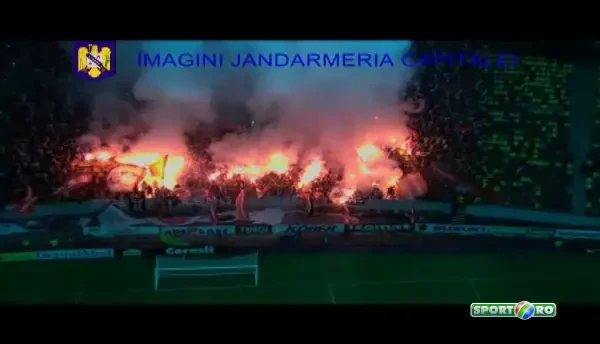 Incredibil! Ce masuri au luat jandarmii dupa Steaua - Dinamo: sute de torte in tribune si petarde care au explodat langa jucatori