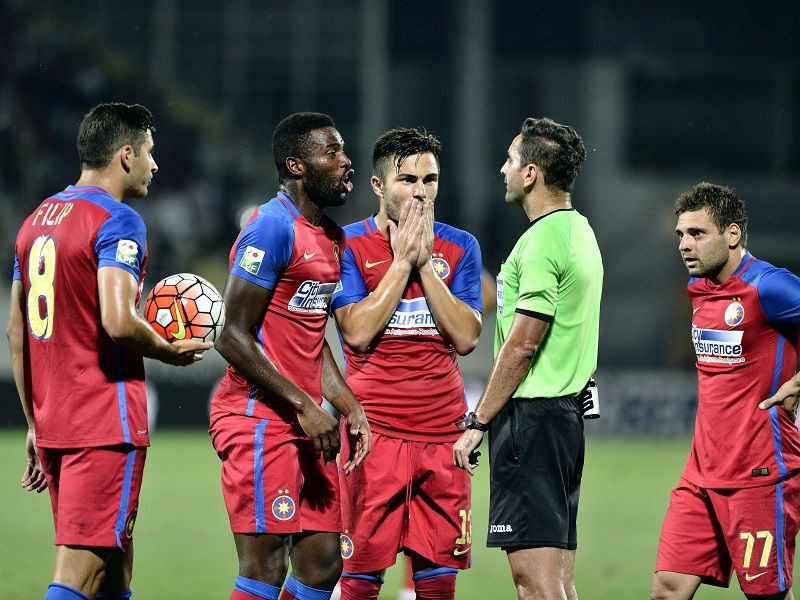 Steaua a cerut in mod oficial excluderea celor trei arbitri care au facut praf meciul de la Giurgiu
