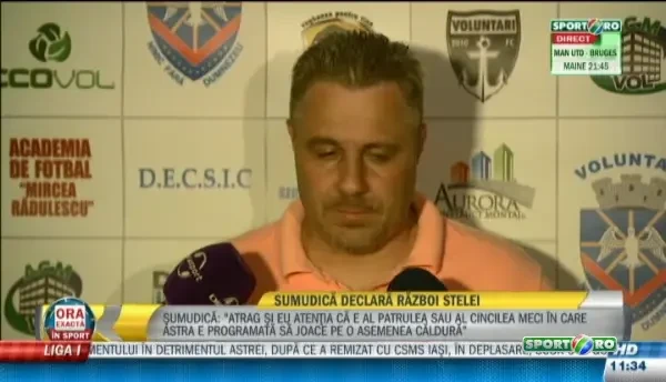 Sumi si teoria conspiratiei: Astra e lider, dar Universul lucreaza pentru excluderea din Europa League: N-avem nicio sansa cu AZ
