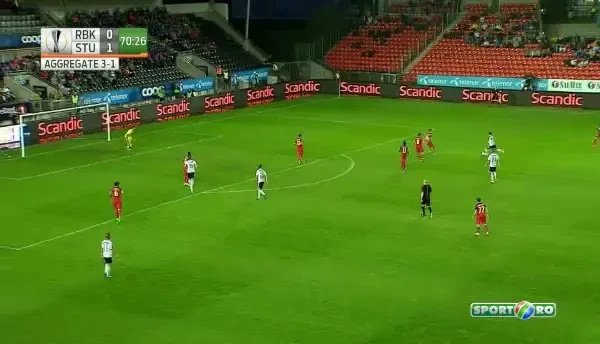 Jensen trimite pe langa, Steaua scapa fara gol.