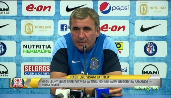 "Ma gandesc doar la meciul cu Steaua, vreau victoria". Hagi, despre cel mai important test din acest sezon. "Regele" nu crede insa ca echipa lui se poate bate la titlu