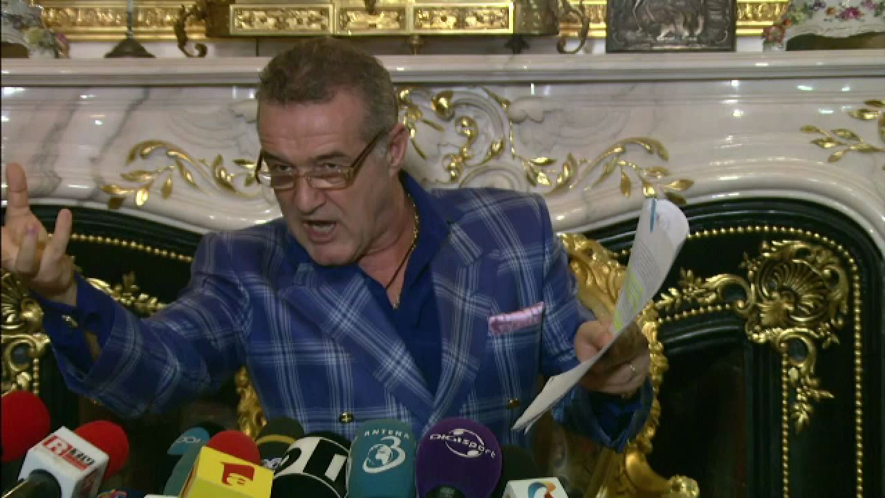 Gigi Becali a prezentat in premiera DOCUMENTELE si CASETA VIDEO care demonstreaza ca detine palmaresul Stelei: