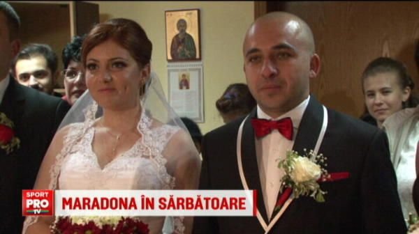 VIDEO Maradona din Romania s-a insurat! Toata lumea a inceput sa rada in fata altarului! Cum vrea sa-si boteze fata