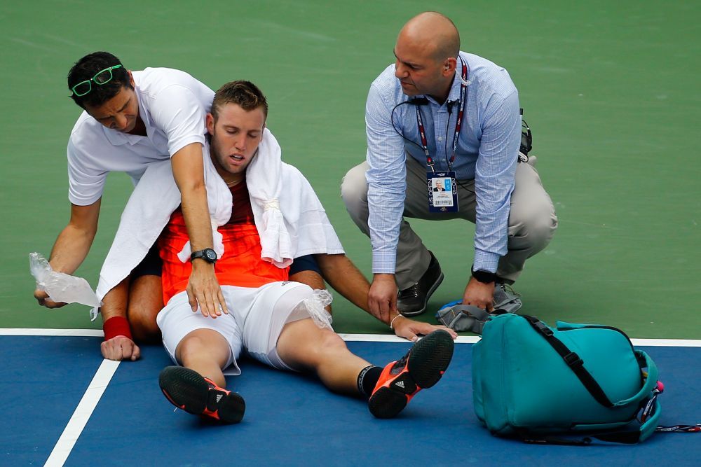 Incident grav la US Open. Jack Sock a lesinat in timpul meciului cu Bemelmans din cauza caldurii toropitoare, americanii se tem ca vremea poate pune probleme in continuare_3
