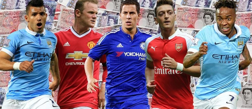 Salariul COLOSAL cu care Rooney devine regele banilor in Premier League. Cum arata topul ceor mai bine platiti jucatori din Anglia