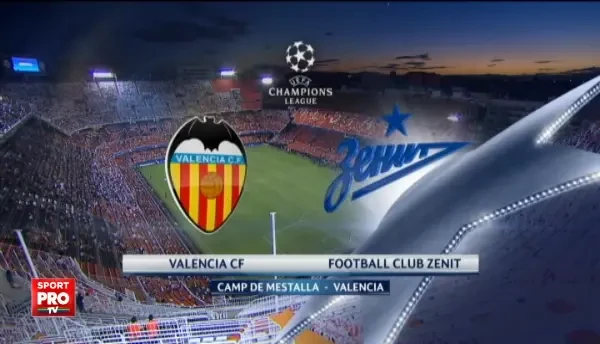 Valencia 2-3 Zenit (55 Cancelo, 73 Gomes // 9 , 45 Hulk, 76 Witsel)