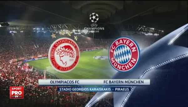 Olympiakos 0-3 Bayern Munchen (52 , 90+2 Muller, 89 Gotze)