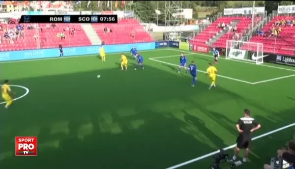 Ciprian Ursu a deschis scorul pentru Romania in minutul 8